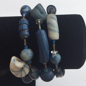 Vintage Jewelry - Vintage Jewelry Colorful Silver Tone Bracelet Vintage Jewelry - Vintage Jewelry Colorful Silver Tone Bracelet